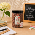 Dóza Mandle v hořké čokoládě a v kakau 650g